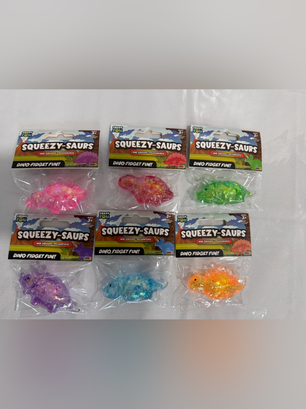 Lot of 6 Dino squeeezy -Saurs new viral TikTok five below